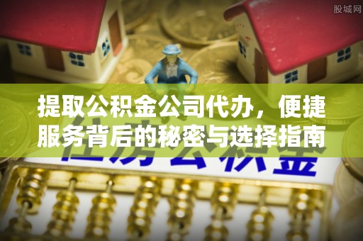 治多提取公积金公司代办，便捷服务背后的秘密与选择指南