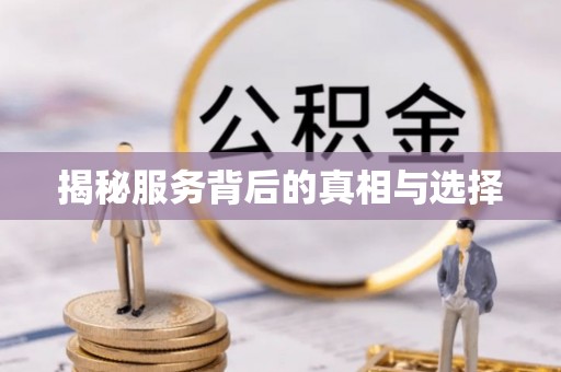 治多揭秘服务背后的真相与选择