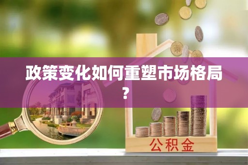治多政策变化如何重塑市场格局？