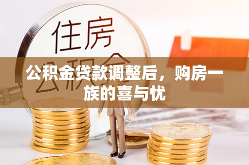 治多公积金贷款调整后，购房一族的喜与忧