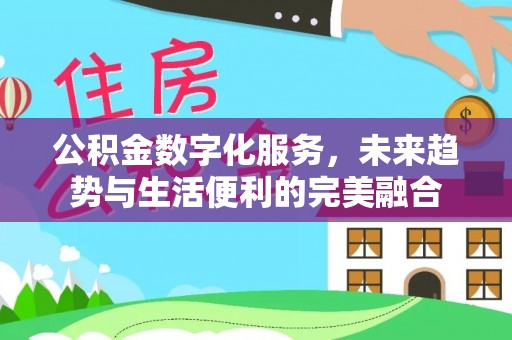 治多公积金数字化服务，未来趋势与生活便利的完美融合