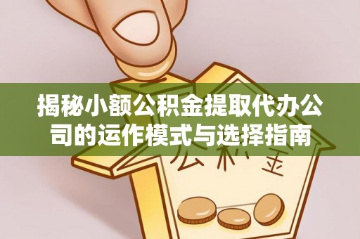 治多揭秘小额公积金提取代办公司的运作模式与选择指南