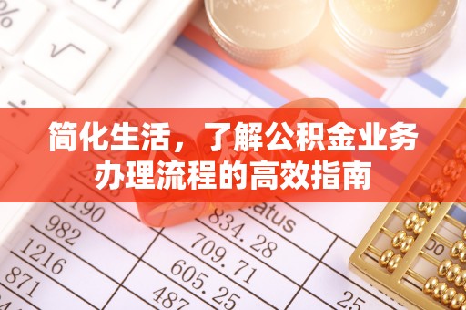 治多简化生活，了解公积金业务办理流程的高效指南