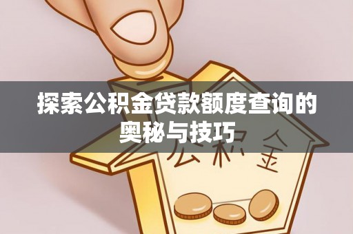 治多探索公积金贷款额度查询的奥秘与技巧