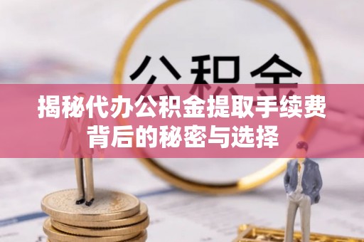 治多揭秘代办公积金提取手续费背后的秘密与选择