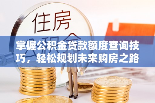 治多掌握公积金贷款额度查询技巧，轻松规划未来购房之路