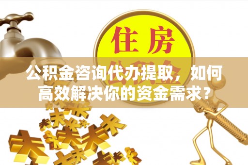 治多公积金咨询代办提取，如何高效解决你的资金需求？