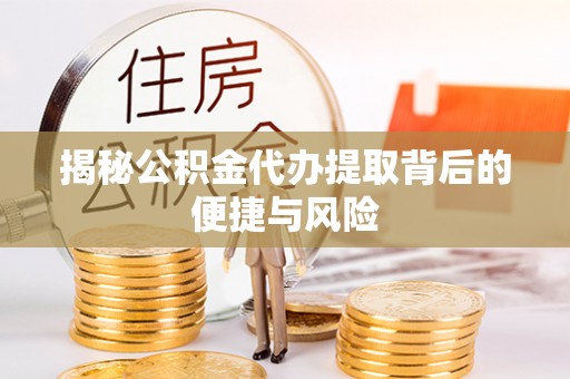 治多揭秘公积金代办提取背后的便捷与风险