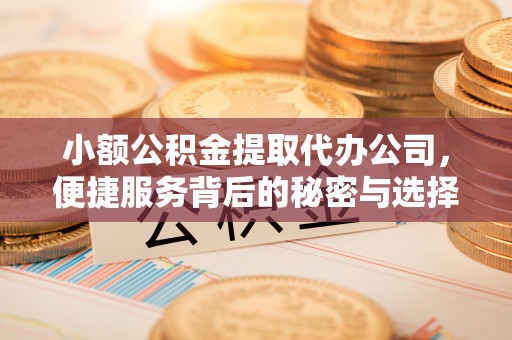 治多小额公积金提取代办公司，便捷服务背后的秘密与选择指南