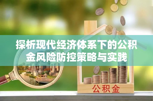 治多探析现代经济体系下的公积金风险防控策略与实践