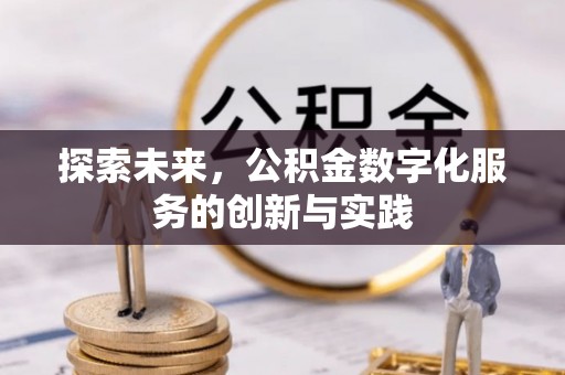 治多探索未来，公积金数字化服务的创新与实践