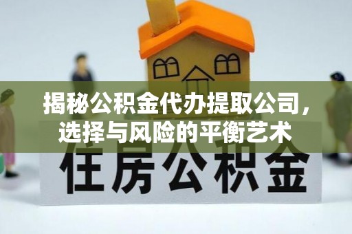 治多揭秘公积金代办提取公司，选择与风险的平衡艺术