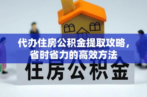 治多代办住房公积金提取攻略，省时省力的高效方法
