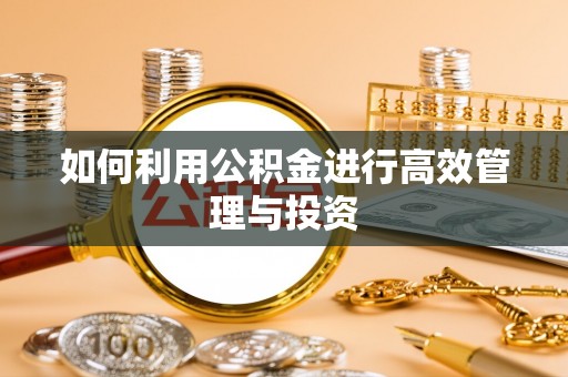治多如何利用公积金进行高效管理与投资