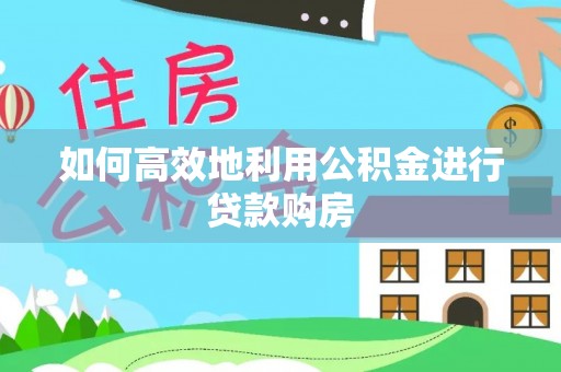 治多如何高效地利用公积金进行贷款购房