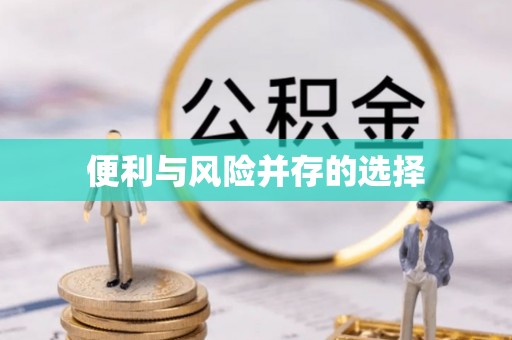 治多便利与风险并存的选择