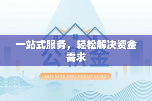 治多一站式服务，轻松解决资金需求
