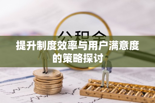 治多提升制度效率与用户满意度的策略探讨